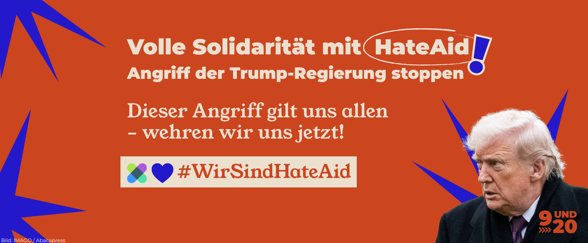 Solidarität mit HateAid – Angriff der Trump-Regierung stoppen