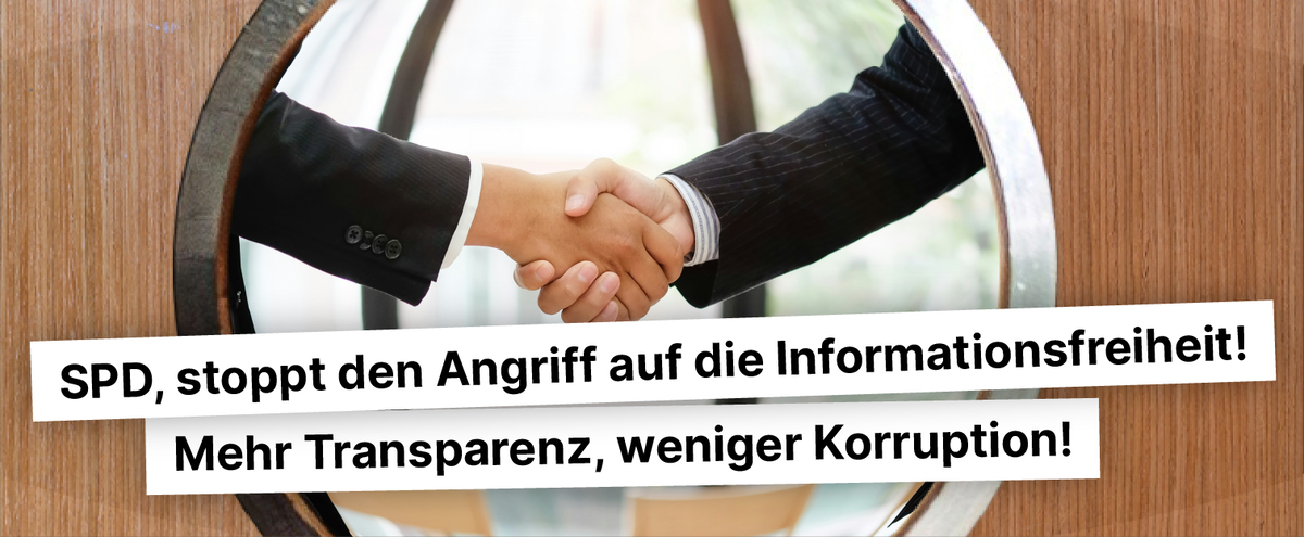 SPD, stoppt den Frontalangriff auf die Informationsfreiheit!