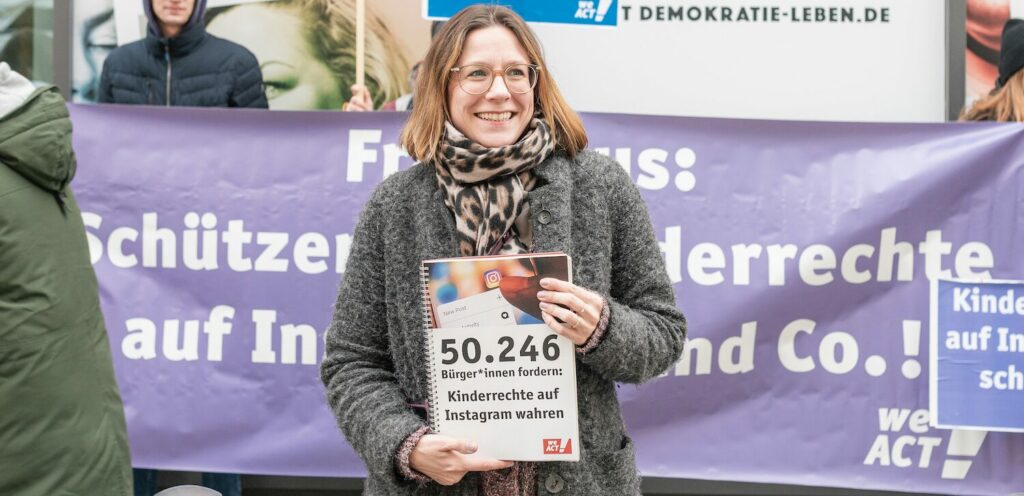 Sara Flieder Kinderrechte Instagram WeAct-Aktion